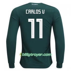 Billige Fotballdrakter Mexico Carlos V 11 VM 2018 Hjemmedraktsett Langermet